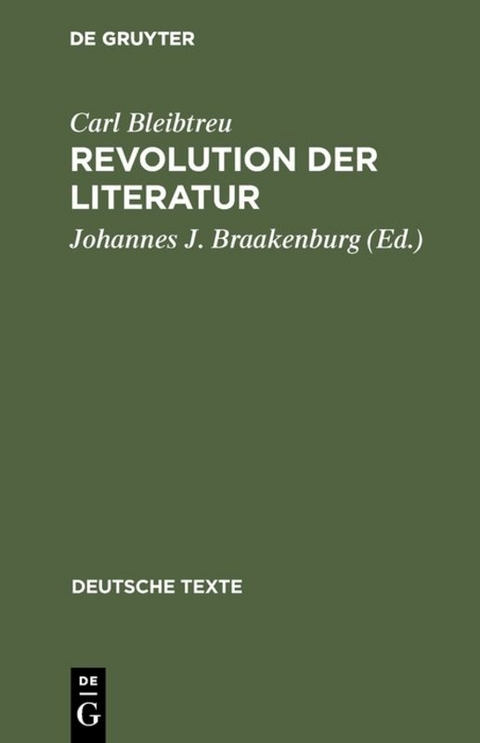 Revolution der Literatur - Carl Bleibtreu