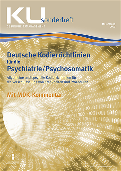 Kodierrichtlinien für die Psychiatrie/Psychosomatik 2018 -  InEK Institut für das Entgeltsystem im Krankenhaus GmbH