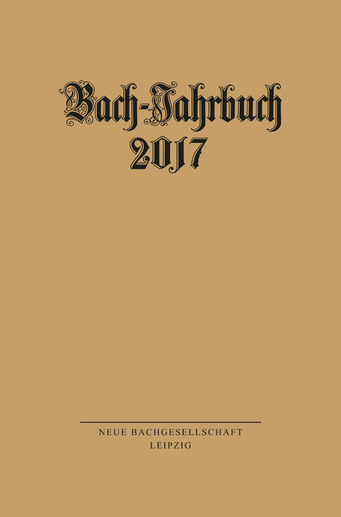 Bach-Jahrbuch 2017 - 