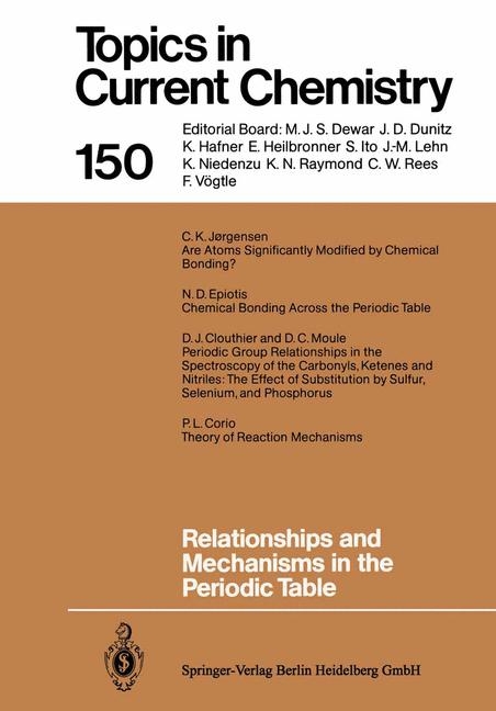 Relationships and Mechanisms in the Periodic Table