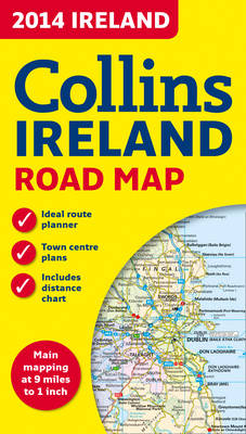 2014 Collins Map of Ireland -  Collins Maps