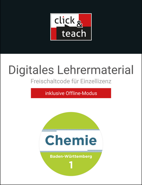 Chemie Baden-Württemberg - neu / Chemie BW click & teach 1 Box - Claudia Bohrmann-Linde, Frank Colberg, Thomas Degner, Matthias Jachan, Hans-Jürgen Jäger, Thomas Kohn, Jochen Krüger, Eberhard Matt, Nico Meuter, Wolfgang Schmitz, Klaus Schneiderhan, Antje Hofmann