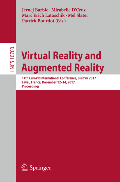 Virtual Reality and Augmented Reality - 