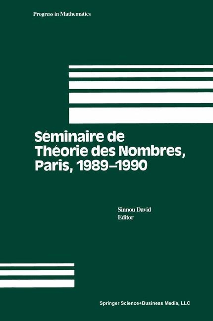 Seminaire De Theorie DES Nombres Paris 1989 - 19 - 