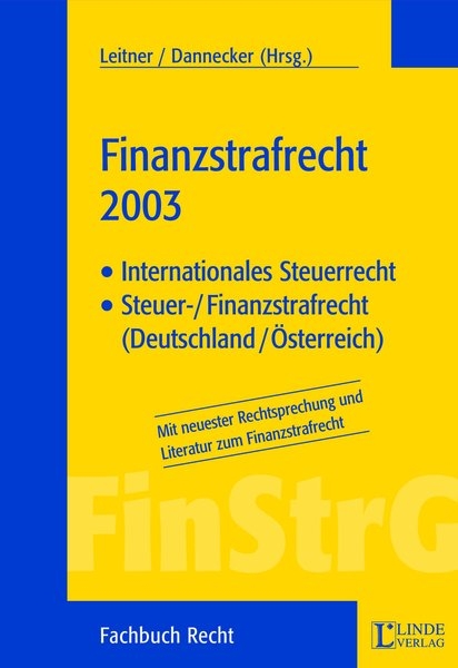 Finanzstrafrecht 2003 - 