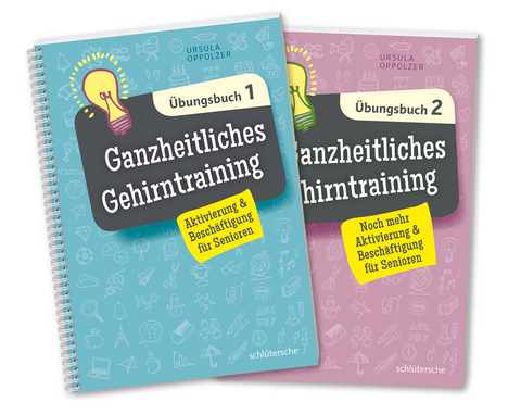 Ganzheitliches Gehirntraining Übungsbücher 1+2 im Set - Ursula Oppolzer