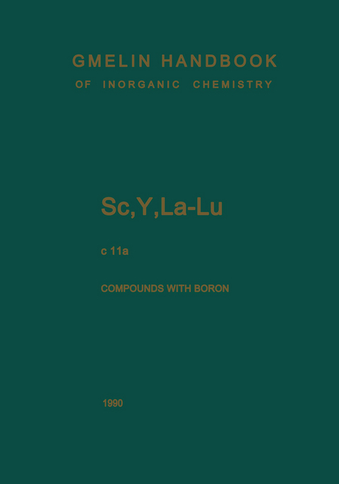 Sc, Y, La-Lu. Rare Earth Elements - Hiltrud Hein, Claus Koeppel, Ursula Vetter, Eberhard Warkentin