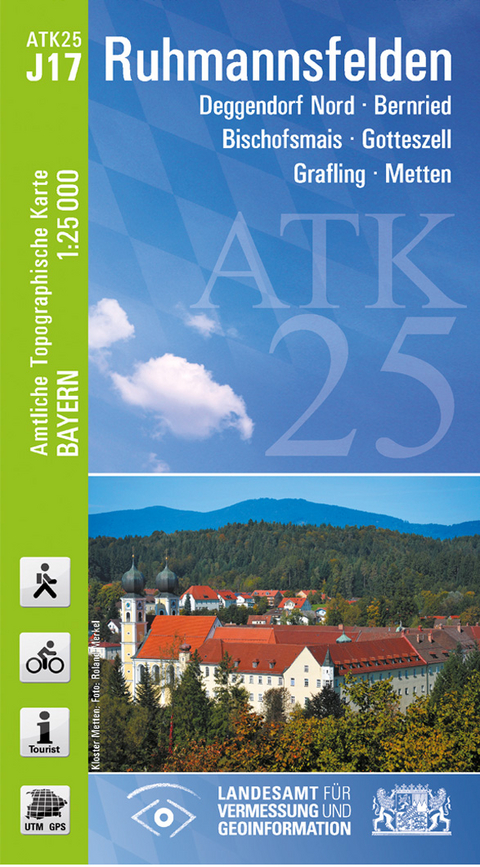 ATK25-J17 Ruhmannsfelden (Amtliche Topographische Karte 1:25000) - Breitband und Vermessung Landesamt für Digitalisierung  Bayern