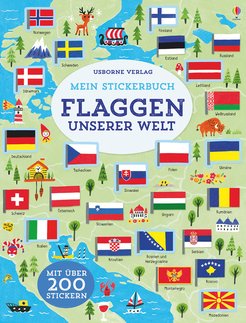 Mein Stickerbuch: Flaggen unserer Welt - Holly Bathie