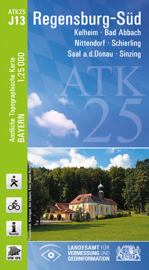 ATK25-J13 Regensburg-Süd (Amtliche Topographische Karte 1:25000) - Breitband und Vermessung Landesamt für Digitalisierung  Bayern