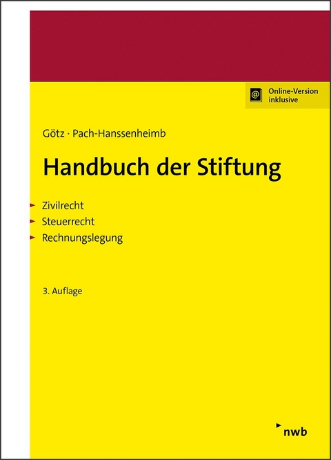 Handbuch der Stiftung - Hellmut Götz, Ferdinand Pach-Hanssenheimb