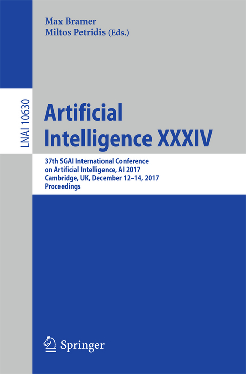 Artificial Intelligence XXXIV - 