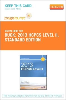 2013 HCPCS Level II Standard Edition - Elsevier eBook on Vitalsource (Retail Access Card) - Carol J Buck