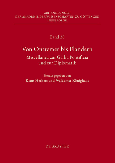 Von Outremer bis Flandern