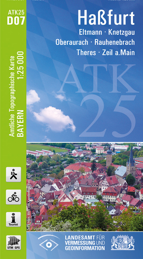 ATK25-D07 Haßfurt (Amtliche Topographische Karte 1:25000) - Breitband und Vermessung Landesamt für Digitalisierung  Bayern