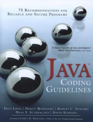 Java Coding Guidelines - Fred Long, Dhruv Mohindra, Robert Seacord, Dean Sutherland, David Svoboda