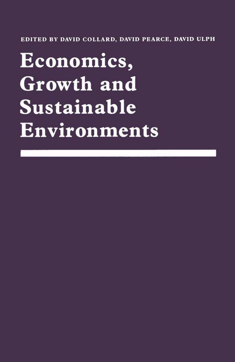 Economics, Growth and Sustainable Environments - 