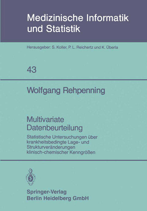 Multivariate Datenbeurteilung - Wolfgang Rehpenning