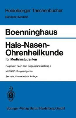 Hals-Nasen-Ohrenheilkunde - Hans G. Boenninghaus