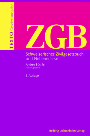 Texto ZGB - Thomas Bauer, Stephen V. Berti, Balthasar Bessenich, Margrith Bigler-Eggenberger, René Bösch, Peter Breitschmid, Eduard Brogli, Christoph Brunner, Rolando Forni, Thomas Geiser, Harold Grüninger, Josef Hofstetter, Claire Huguenin, Bruno Huwiler, Peter R. Isler, David Jenny, Martin Karrer, Andreas Kley, Hermann Laim, Urs Lehmann, Michel Mooser, Roland M. Müller, Caterina Nägeli, Etienne Petitpierre, Giorgio Piatti, Corrado Rampini, Ruth Reusser, Heinz Rey, Peter Ruf, Peter Carl Schaufelberger, Jürg Schmid, Hermann Schulin, Ivo Schwander, Daniel Staehelin, Emil W. Stark, Markus Vischer, Nedim Peter Vogt, Jürg Wichtermann, Wolfgang Wiegand, Kurt Wissmann, Martina Wittibschlager