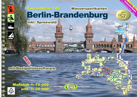 TourenAtlas Wasserwandern / TourenAtlas TA5 Berlin-Brandenburg