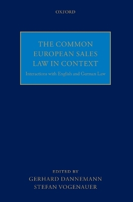 The Common European Sales Law in Context - 