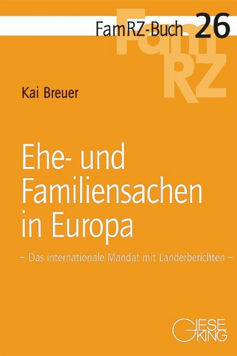 Ehe-und Familiensachen in Europa - Kai Breuer