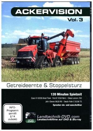 Ackervision - Getreideernte & Stoppelsturz. Vol.3, 1 DVD