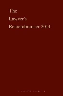 The Lawyer's Remembrancer 2014 - Lesley Whitbourn