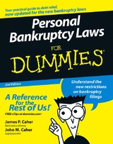 Personal Bankruptcy Laws For Dummies -  James P. Caher,  John M. Caher