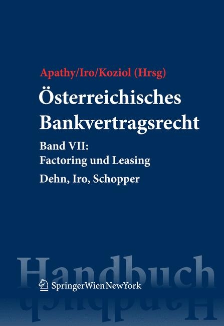 Österreichisches Bankvertragsrecht - 