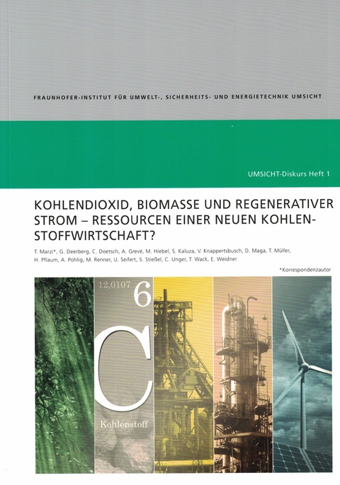 Kohlendioxid, Biomasse und Regenerativer Strom - Ressourcen einer neuen Kohlenstoffwirtschaft - Thomas Marzi, Görge Deerberg, Christian Doetsch, Anna Grevé, Markus Hiebel, Stefan Kaluza, Volker Knappertsbusch, Daniel Maga, Torsten Müller, Hartmut Pflaum, Astrid Pohlig, Manfred Renner, Ulrich Seifert, Sebastian Stießel, Christoph Unger, Thorsten Wack, Eckhard Weidner