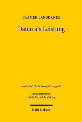 Daten als Leistung - Carmen Langhanke