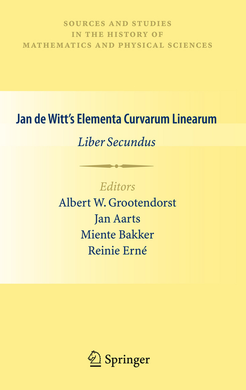 Jan de Witt’s Elementa Curvarum Linearum - 