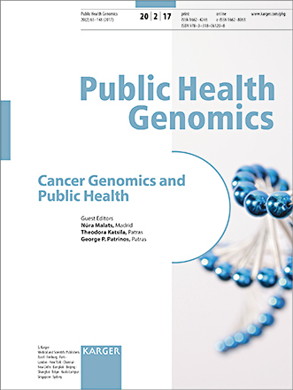 Cancer Genomics and Public Health - 