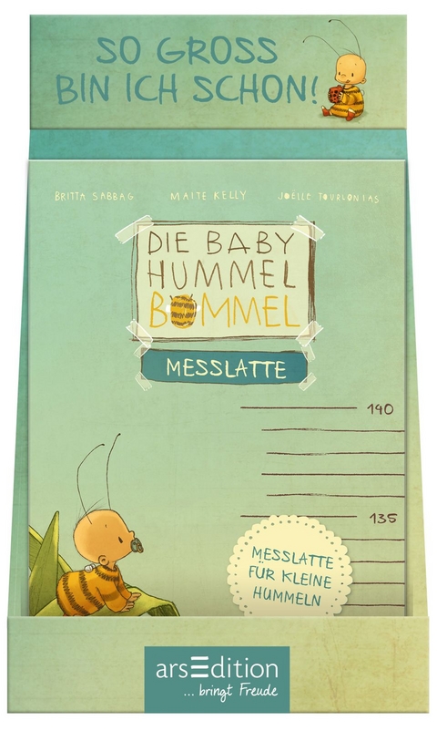 Display "So groß bin ich schon" Die Baby Hummel Bommel. Messlatte - Maite Kelly, Britta Sabbag