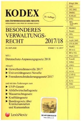 KODEX Besonderes Verwaltungsrecht 2017/18 - 