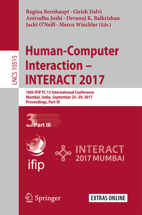 Human-Computer Interaction – INTERACT 2017 - 