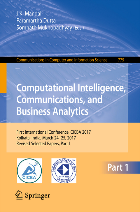 Computational Intelligence, Communications, and Business Analytics - 