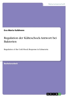 Regulation der Kälteschock-Antwort bei Bakterien - Eva Maria Kalbhenn