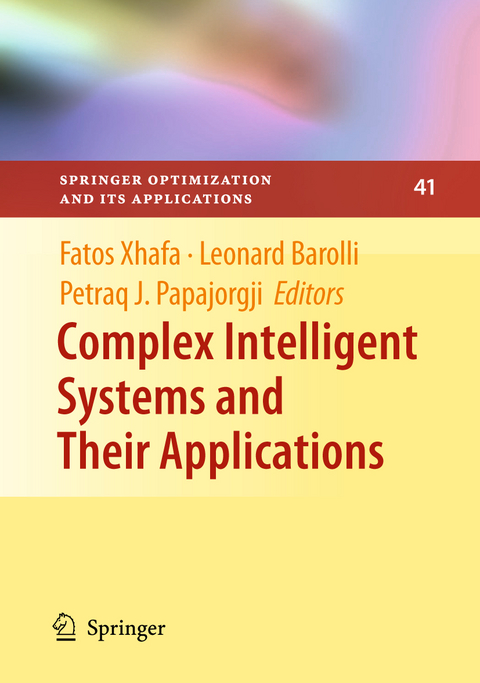 Complex Intelligent Systems and Their Applications - 