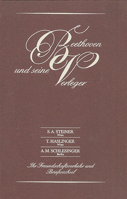 Ludwig van Beethoven und seine Verleger