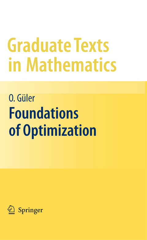 Foundations of Optimization - Osman Güler