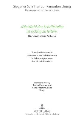 «Die Wahl der Schriftsteller ist richtig zu leiten» - 