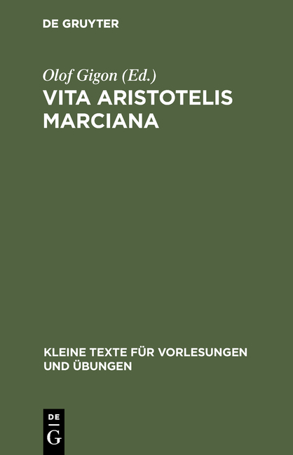 Vita Aristotelis Marciana - 