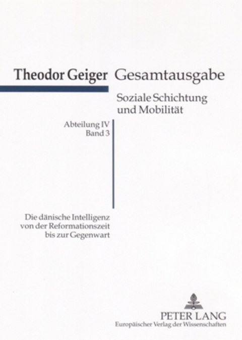 Die dänische Intelligenz von der Reformationszeit bis zur Gegenwart - Klaus Rodax