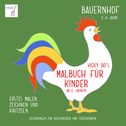 Malbuch Bauernhof ab 2 Jahre