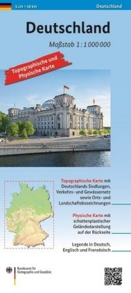 Deutschland 1: 1 000 000 -  BKG - Bundesamt für Kartographie und Geodäsie