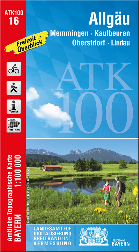 ATK100-16 Allgäu (Amtliche Topographische Karte 1:100000)