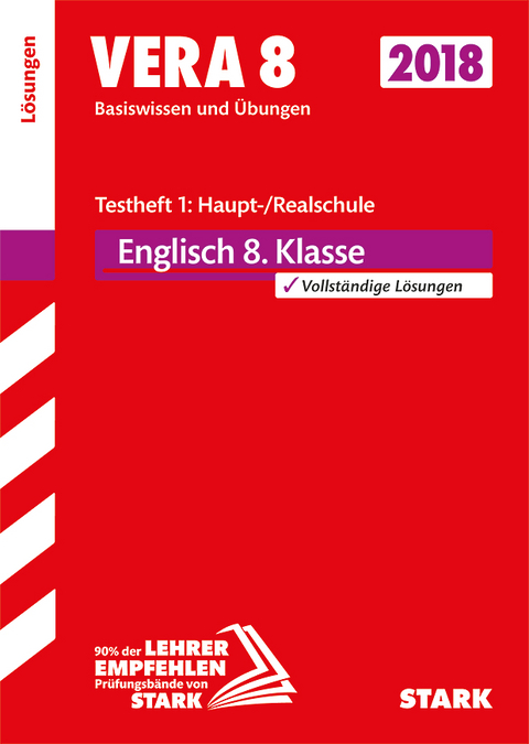 Lösungen zu VERA 8 Testheft 1: Haupt-/Realschule - Englisch